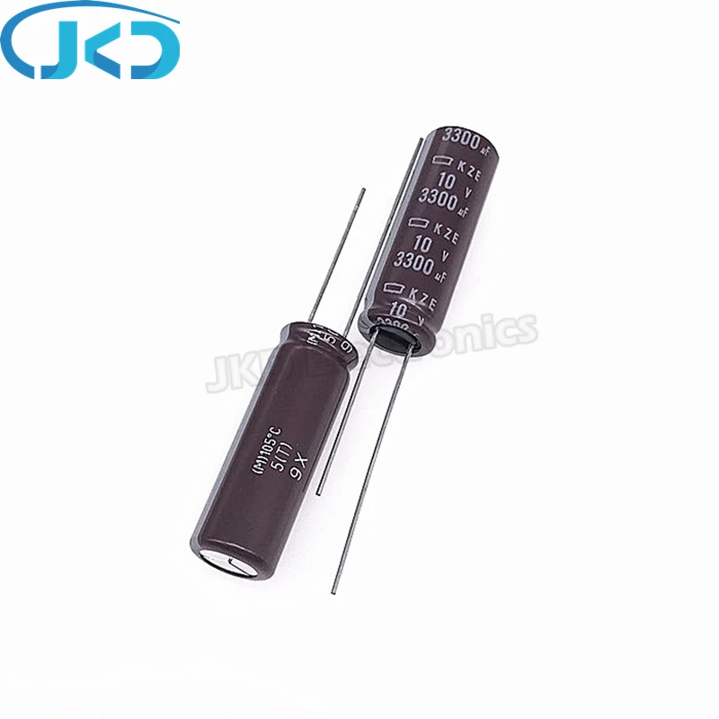 5pcs/Lot 3300uF 10V Japan NCC KZE Series 10*30mm Low ESR Long Life 10V3300uF Aluminum Electrolytic Capacitor