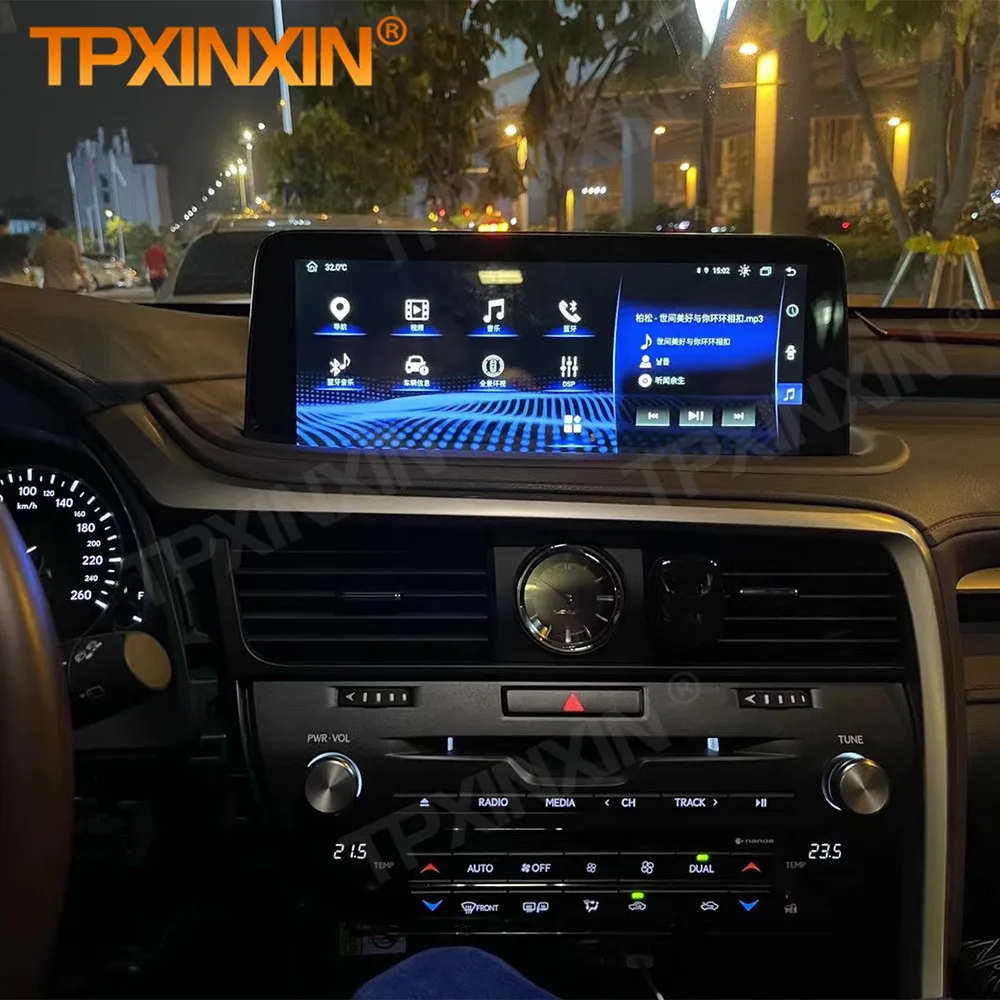 Multimedia Android 13 Player Auto Car Radio Stereo For Lexus LX RX 2012 2013 2014 2015 2016 2017 2018 2019 2020 2021 Head Unit