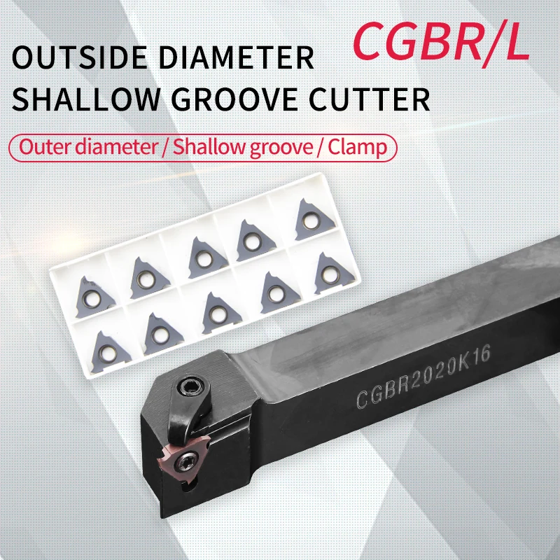 CGBR/L CGBR1616H32 CGBL2020K32 CGBR2525M43 Grooving Turning Tool Holder CNC Carbide Inserts TGF32R/GBA43R Lathe Tools Cutter