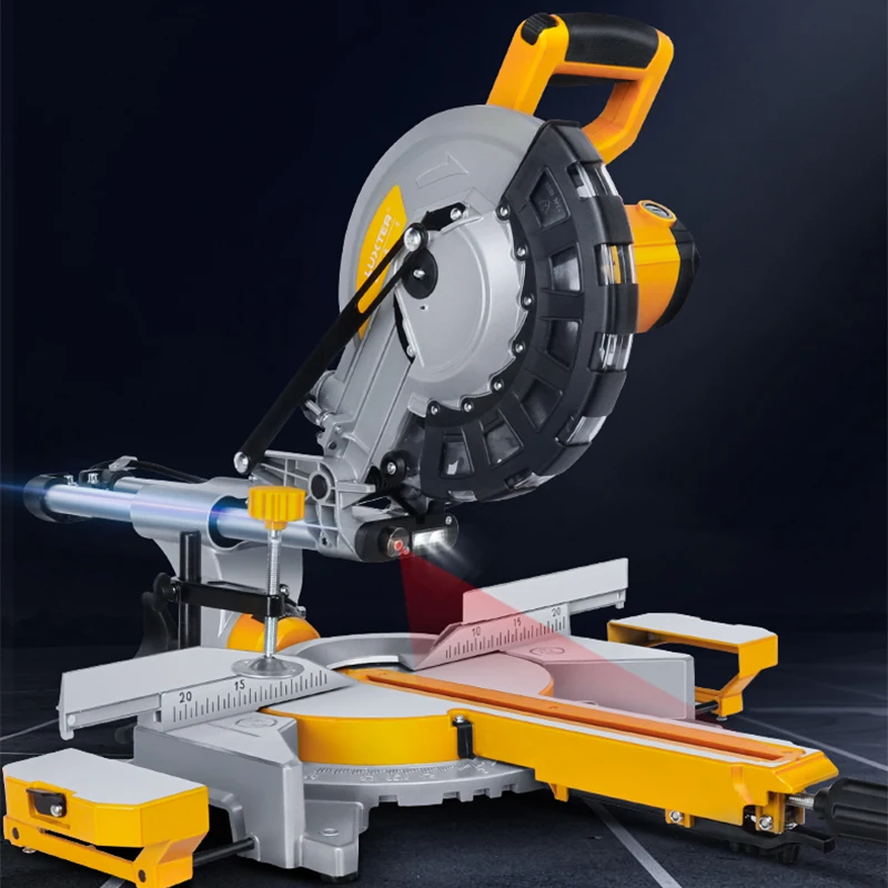 

10 inch Pull Rod Miter Saw, Lengthened Rail Saw Aluminum machine, Laser-assisted positioning, High-precision cutting machine