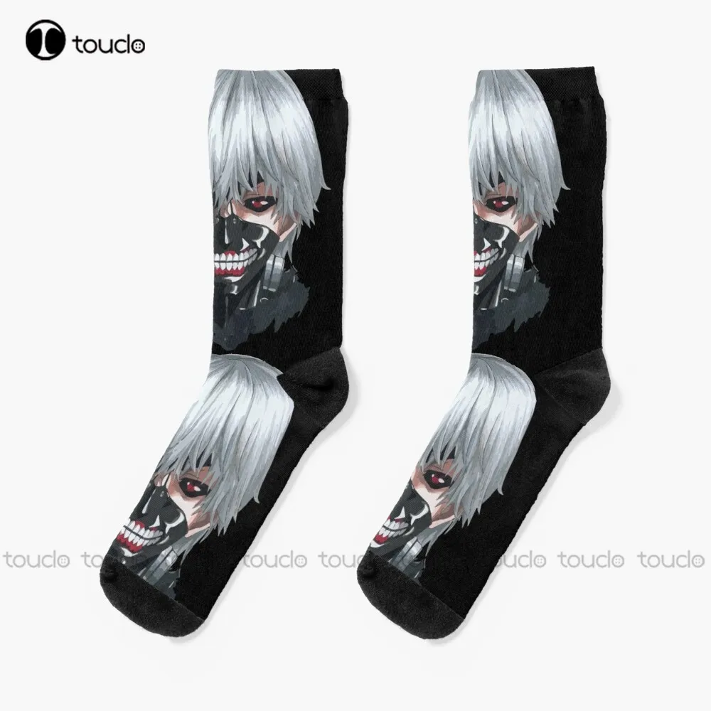 

Носки Kaneki Ken, носки для девочек, индивидуальные носки унисекс для взрослых и подростков, Молодежные носки с цифровой печатью на 360 °