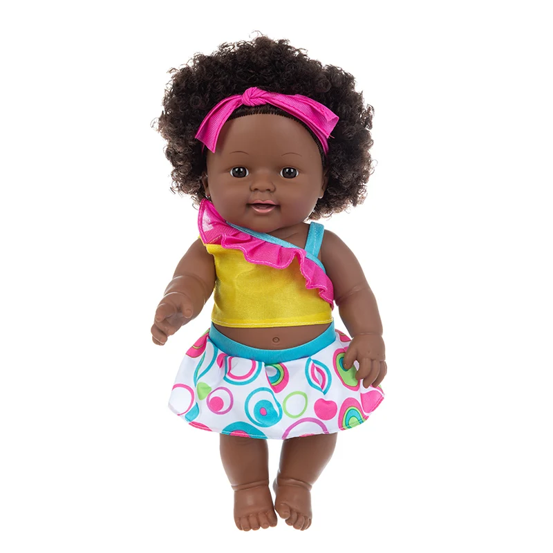 1pcs 30cm multi style African black baby explosion head black skin baby toy