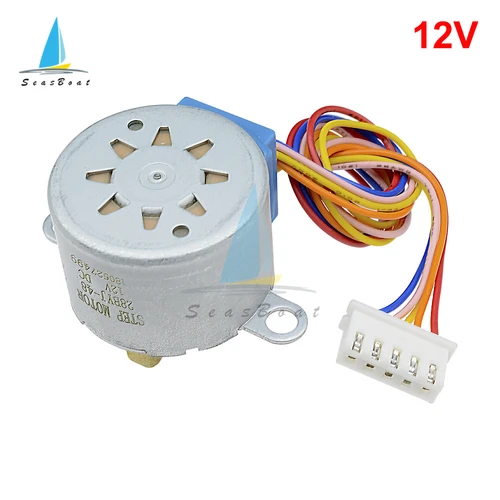 Imagen 2 del producto DC 5V 12V 28BYJ-48 Motor paso a paso plomo 25cm reducción paso a paso Motor paso a paso 4 fases 28byj 28byj48 para Arduino Diy Kit
