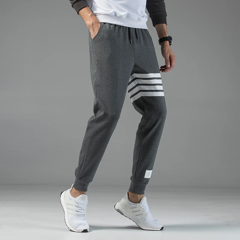 

2020 New Autumn And Winter Men's Casual Loose Running Sports Harlan Nine-point Beam Pants Men's Knit Pants 1589