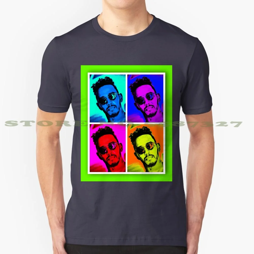 Pop Art Hamilton Pop Art Hamilton Pop Art Hamilton Pop Art 100% Pure Cotton T-Shirt Lewis Hamilton Jerry Andre Racing Formula 1