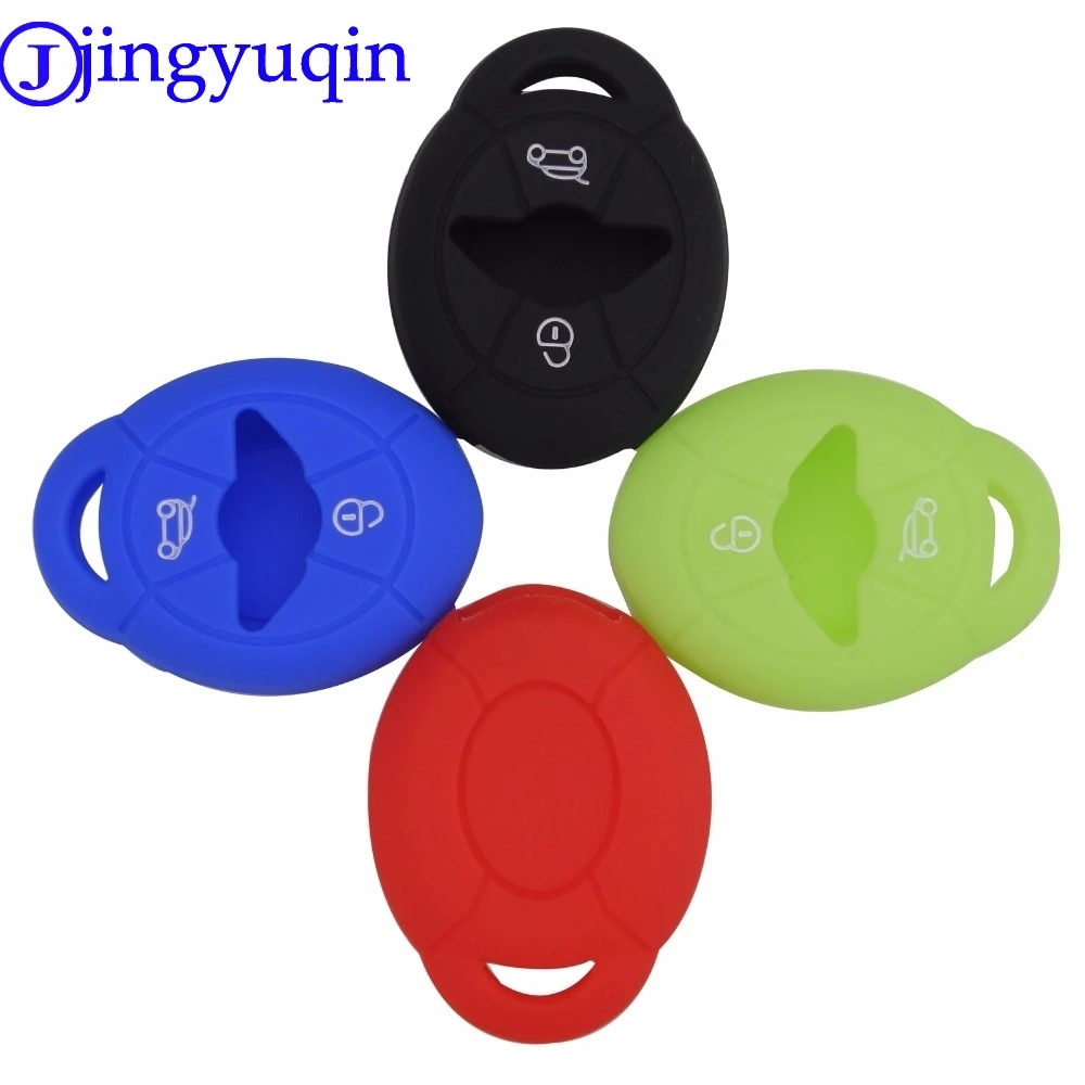 Jingyuqin Remote Silikon 2 Tasten Autos chl üssel Fall Abdeckung für BMW Mini R50 R53 ews Cooper Fob