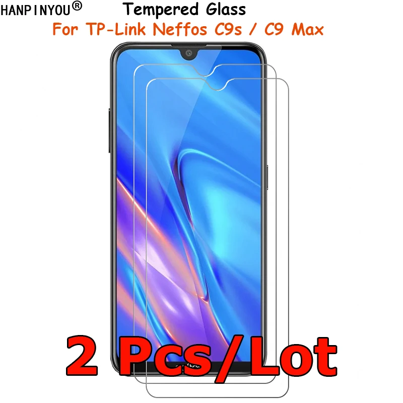Закаленное стекло для TP-Link Neffos C9s / C9 Max, протектор экрана, Взрывозащищенная защитная пленка, закаленное стекло, 2 шт./лот