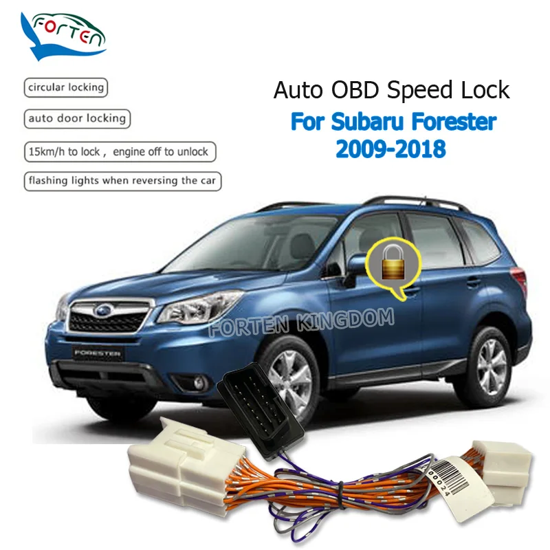 

Forten Kingdom Car Auto OBD Plug And Play Speed Lock & Unlock Device 4 Door For Subaru Forester 2009-2018