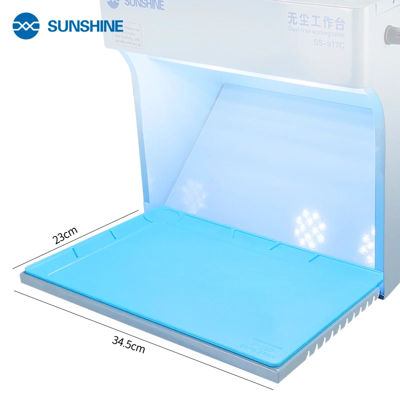 Sunshine SS-917C-Banco antipolvo ajustable para sala de trabajo, limpieza de viento para teléfono, iPad, reparación de Reacondicionamiento para