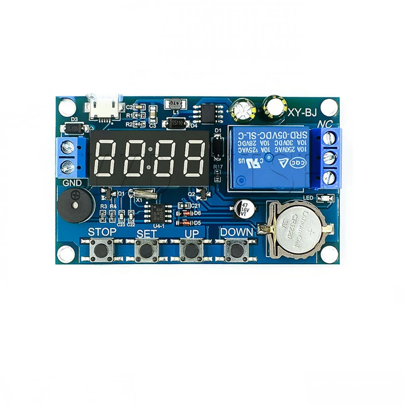 DC 5V Micro USB Time Delay Timer Relay 5 V Module Real 24 Hourse Timing Switch Control Clock Multiple Mode Control Relays Board