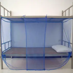 Weißes Moskitonetz, Königin, König, doppelte Größe, vier Ecken, Pole, studentisches Baldachin, 1 Stück 10 Hauptmückenverkaufsking - №9