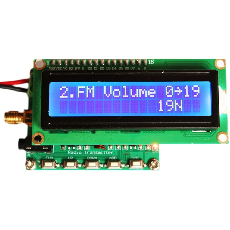 FM102 DDS FM Signal Generator 78~108MHz Fm Transmitter Wireless