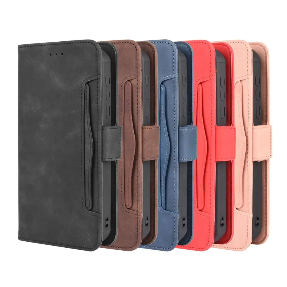 Oukitel WP6 케이스 프리미엄 가죽 지갑 가죽 플립 멀티 카드 슬롯 커버 Oukitel WP6 케이스 6.3\