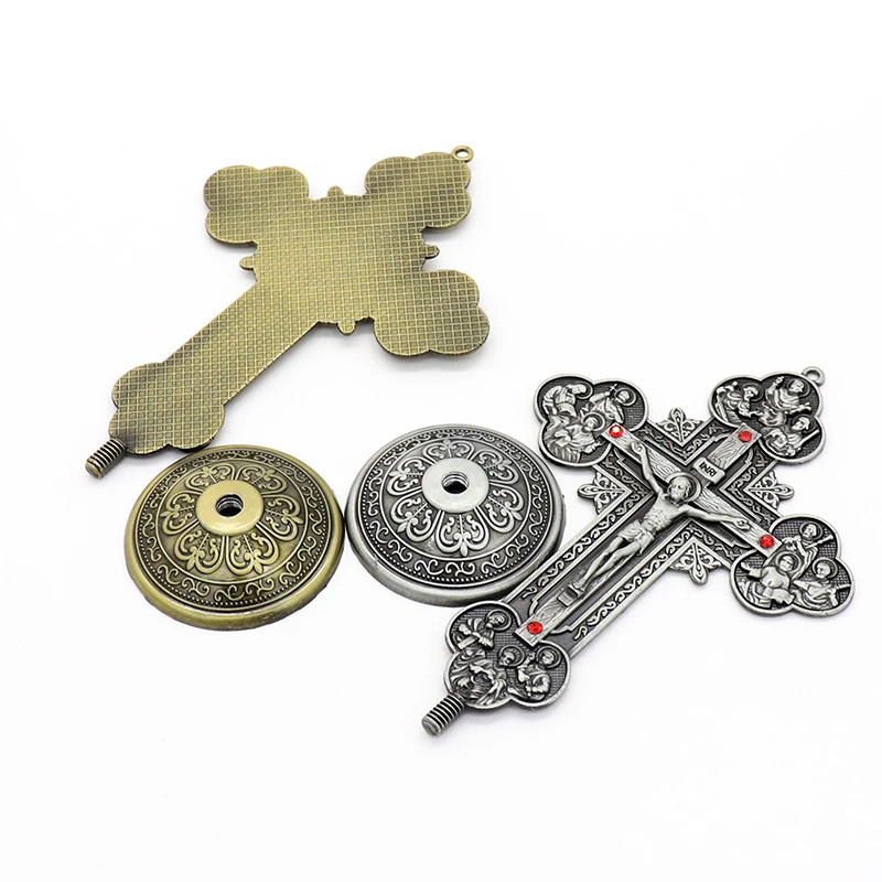 Catholic Christianity Religious Cross Icon 12 apostles statue Jesus crucifijo crosses Exorcism Office Home Decoration Crafts view 4