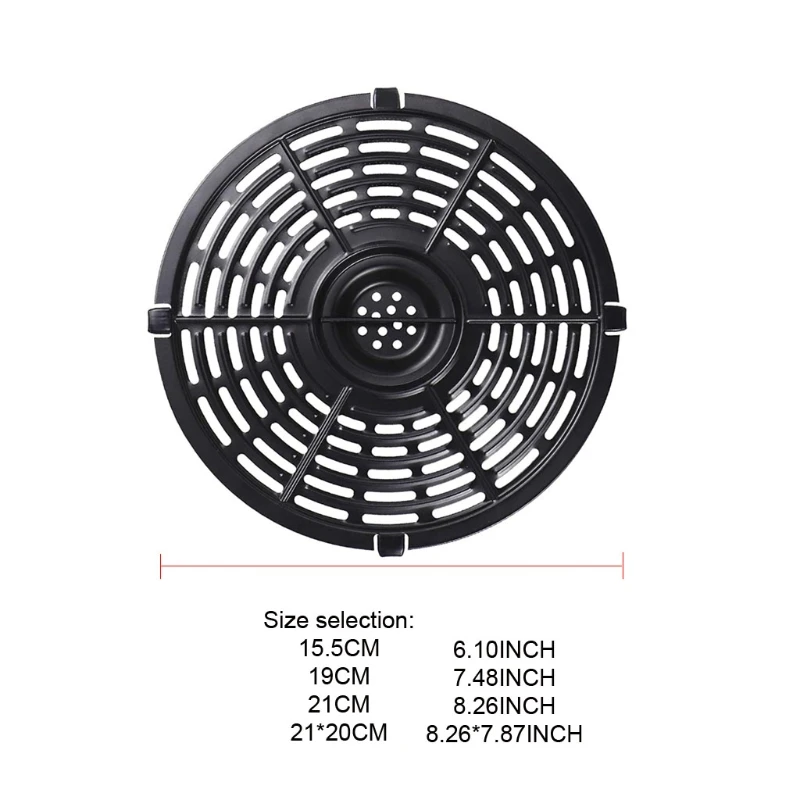 Air Fryer Steaming Crisper Plate Non-Stick Fry Grill Pan Replacement Steamer Rack Dishwasher Safe Air Fryer Accessories Kitchen