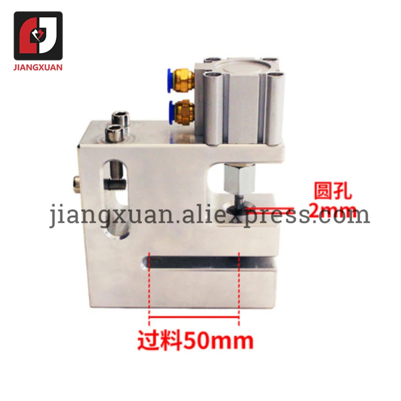 Custom 2 3 4 5 6 8 10 mm Round hole punch pneumatic puncher Passing 150 200 50 60 mm For plastic bag making punching machine