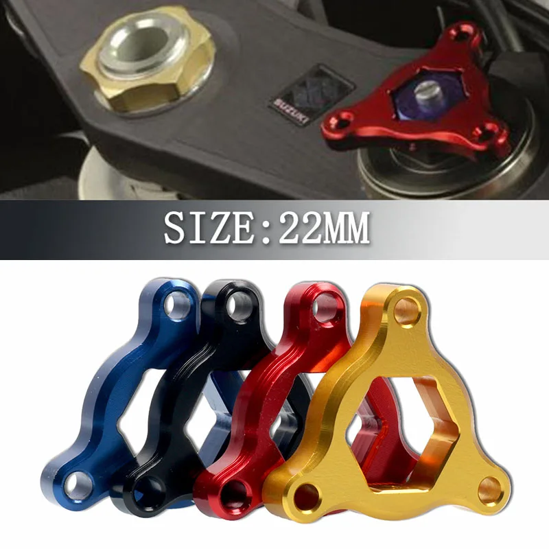 

Motorcycle CNC 22MM Suspension Fork Preload Adjusters Fit For ZX636R Z1000 ER-6N ER6N NINJA 650R ZXR400 KLR 650