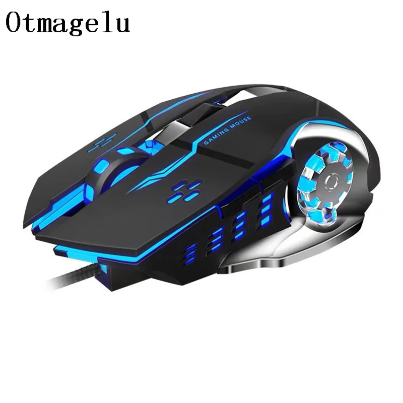 Professionele gamer Gaming Bedrade Muis 8D 3200DPI Verstelbare Bedrade Optische LED Computer Muizen Usb-kabel Muis voor laptop PC