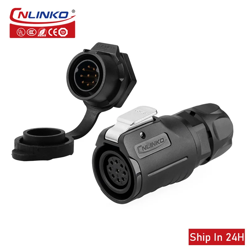 Cnlinko LP16 M16 Industrial Waterproof 2 3 4 5 7 9pin Aviation Power Signal Connector for Car Mechanical Free Shipping