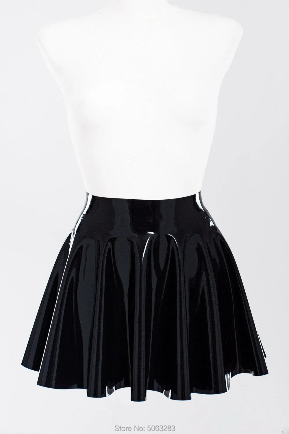 Latex Skirt Skater Skirt Women Skirt