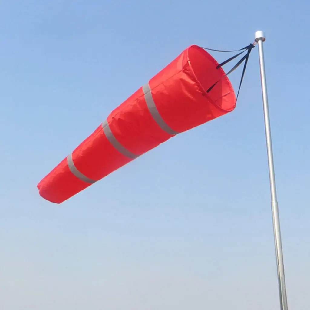 Outdoor Aviation Windsock Bag Ripstop pomiar wiatru wiatrowskaz pasek odblaskowy narzędzie do monitorowania wiatru latawiec