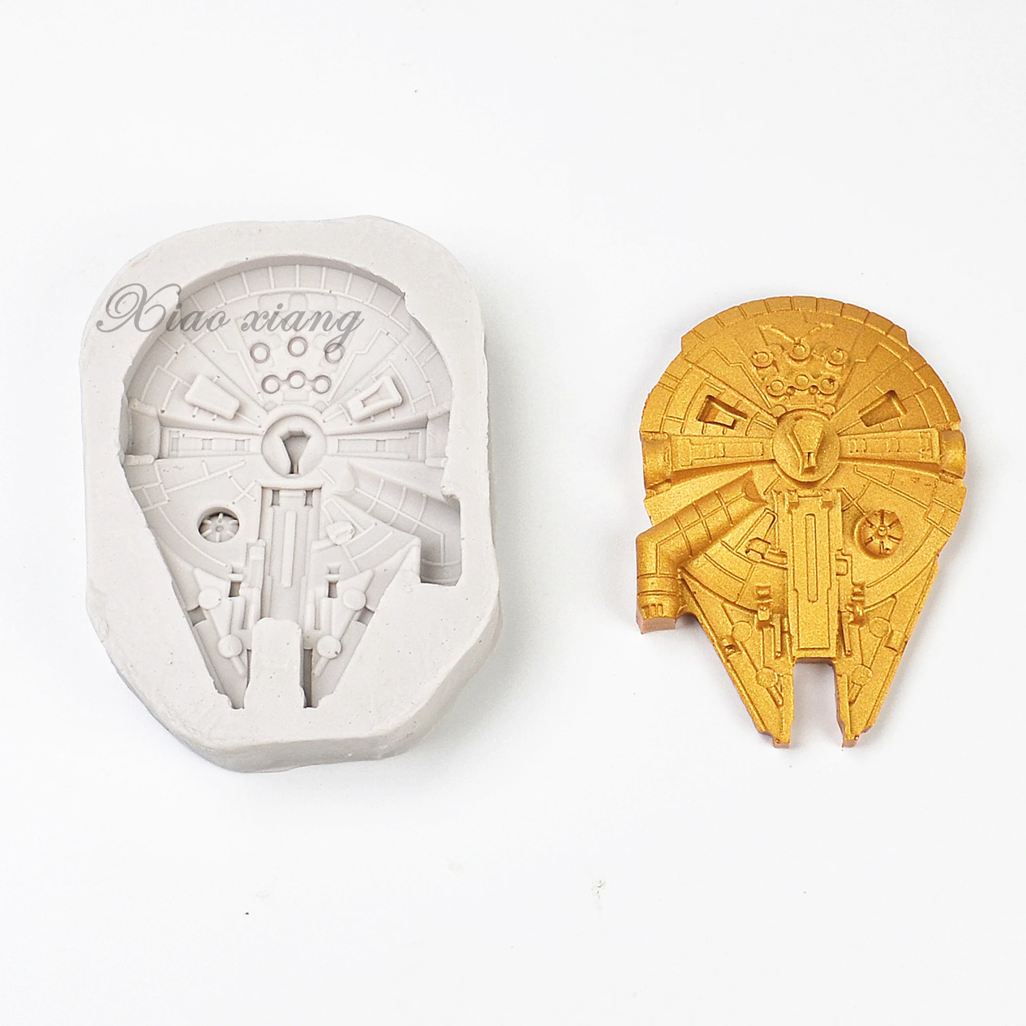 3D Space Ship Silicone Fondant Molds For Baking Cake Decorating Tools Chocolate Gumpaste Molds, Sugarcraft, Kitchen Gadget M692