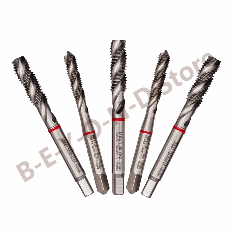 YG-1 T2809 Multi-Function Spiral Tap M3 M4 M5 M6 M8 M10 M12 M16 M18 M20 Blind Hole Tapping for Cast Iron Steel Stainless AL etc.