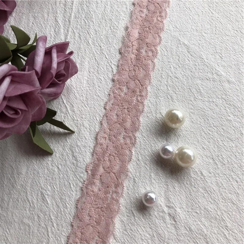 Pale Pink High S1770 3CM Quality Pure Cotton Lace Sewing Household Clothing Accessories Diy Material Wedding Decoration