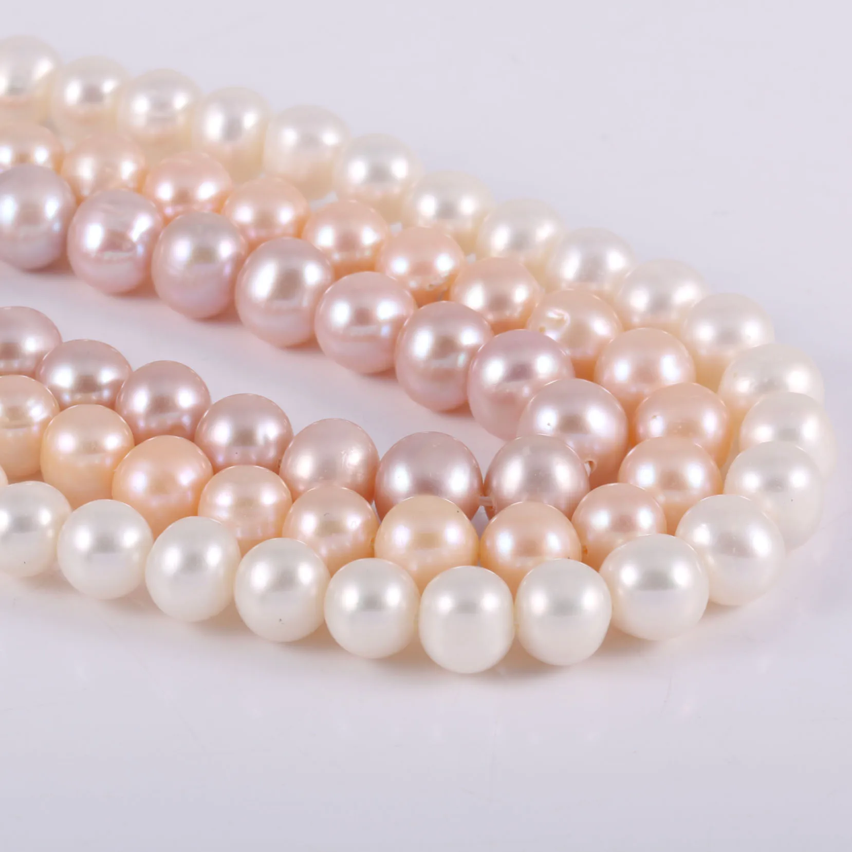 

Natural Freshwater Pearl Beads High Quality 36cm Punch Loose Beads for DIY Elegant Necklace Bracelet Jewelry Making size 6-7mm