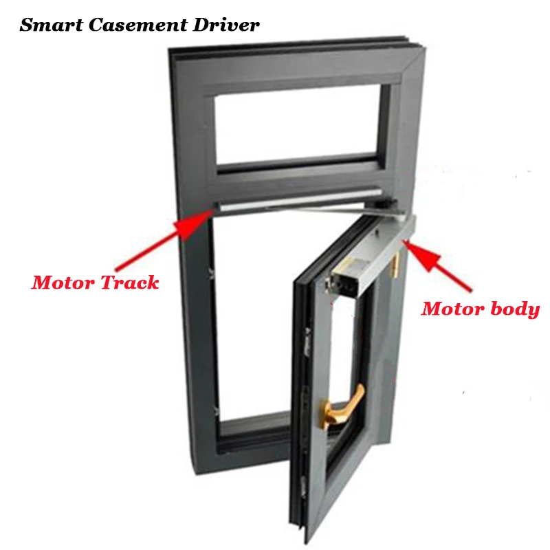 AC Automatic Casement Opener Close/open Window Outward Inward Optional Wifi Tuya Window Driver Remote Control Awning Window