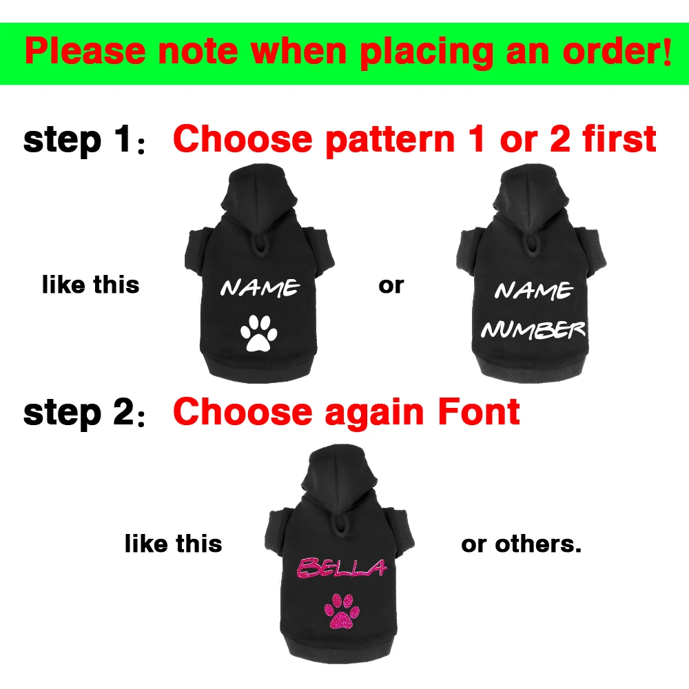 Custom Dog Cat Hoodie Clothes French Bulldog Puppy Dog Coat Sweatshirt Cotton Winter Dog Cat Clothing Shirt Chihuahua Yorkshire