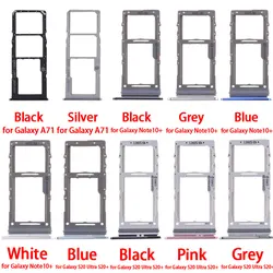 SIM Card Tray + SIM Card Tray + Micro SD Card Tray for Samsung Galaxy A71/SM-A715F/DS/SM-N975F/DS/Note10 Plus