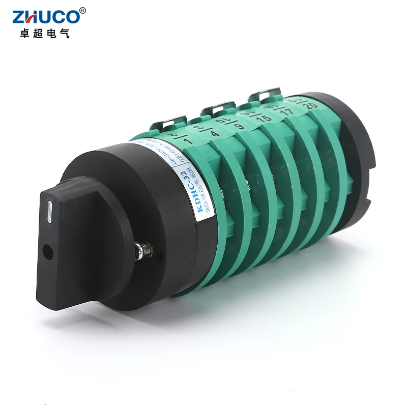 ZHUCO KDHC-32/6x10-6 32A Gas Shielded Welding Machine Fine-Tuning 10 Position 6 Pole Welding Machine Rotary Selector Cam Switch