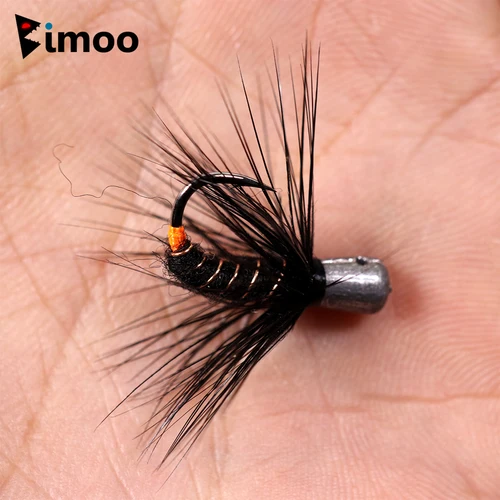 Imagen 1 del producto Bimoo, 6 uds., 0,3g, 0,5g, 0,7g, 1g, Buggy ponderado, gusano, mosca, pesca en hielo, cebo, pesca de invierno, Mormyski, anzuelo de púas de hundimiento rápido