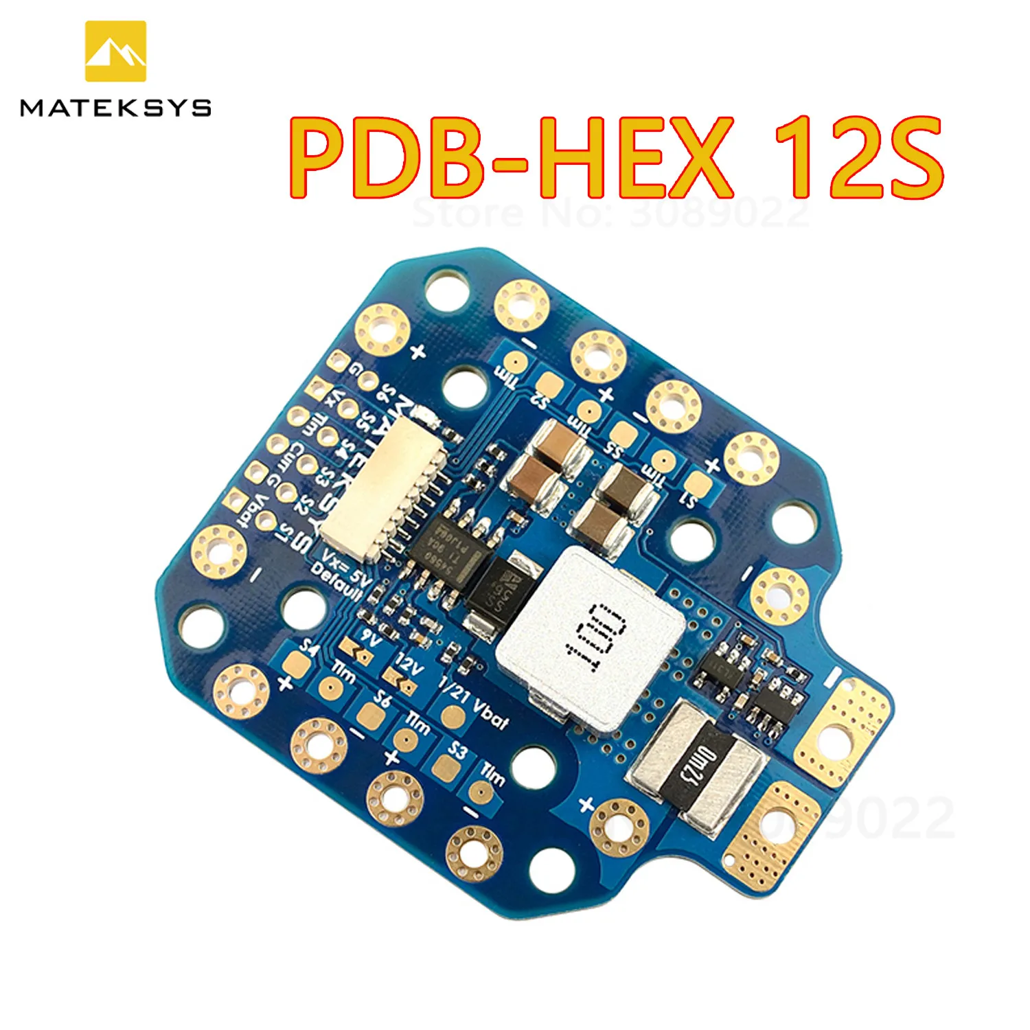 Matek PDB-HEX 12S 5A 5V/9V/12V BEC Power Distribution Board PDB 30.5X30.5mm 20X20mm for RC Multirotor X-CLASS Airplane Drones
