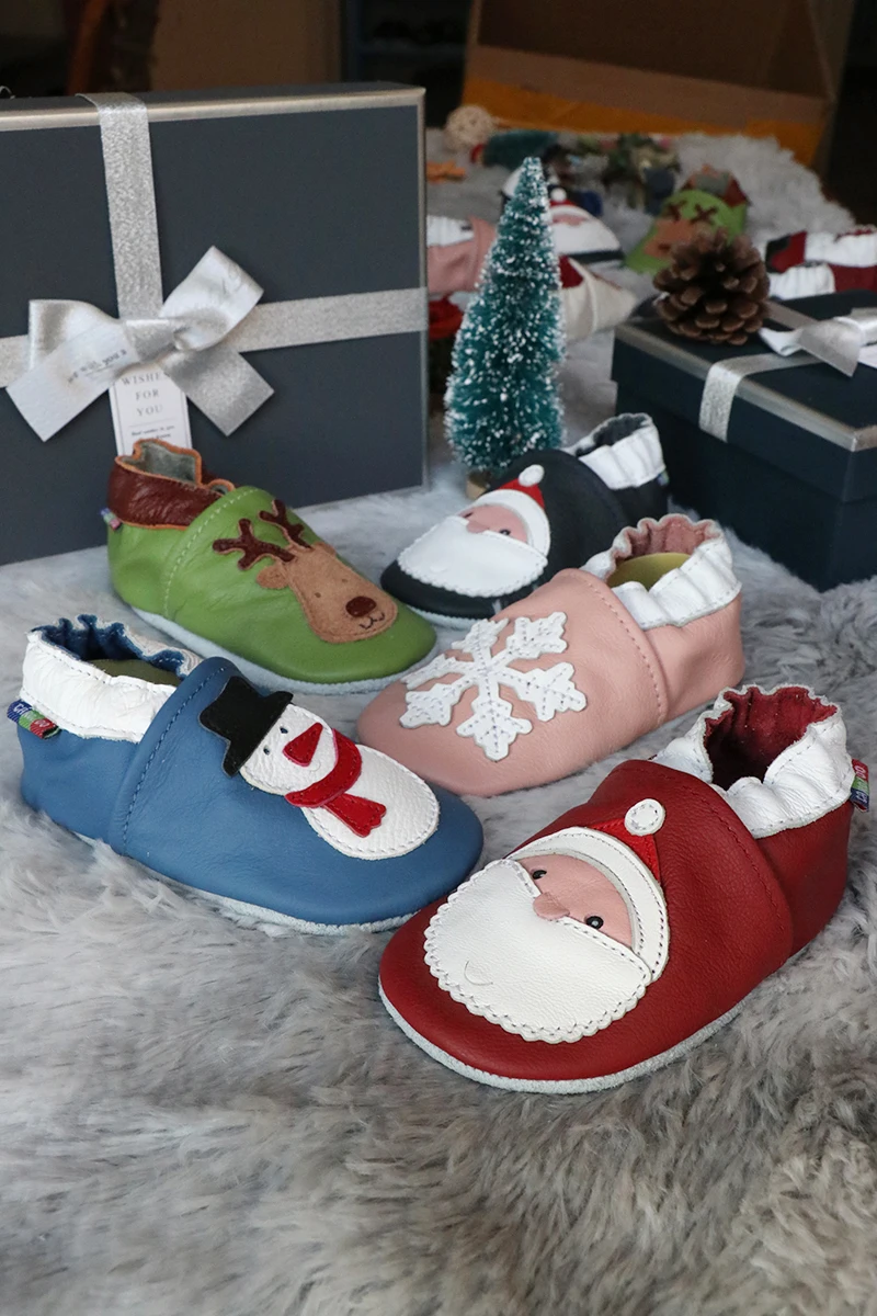 Carozoo Echtes Kuh Leder Tier Mokassins Weiche Sohlen Kleinkinder Infant Baby Schuhe Junge Mädchen Neugeborenen Erste Wanderer Weihnachten Geschenk