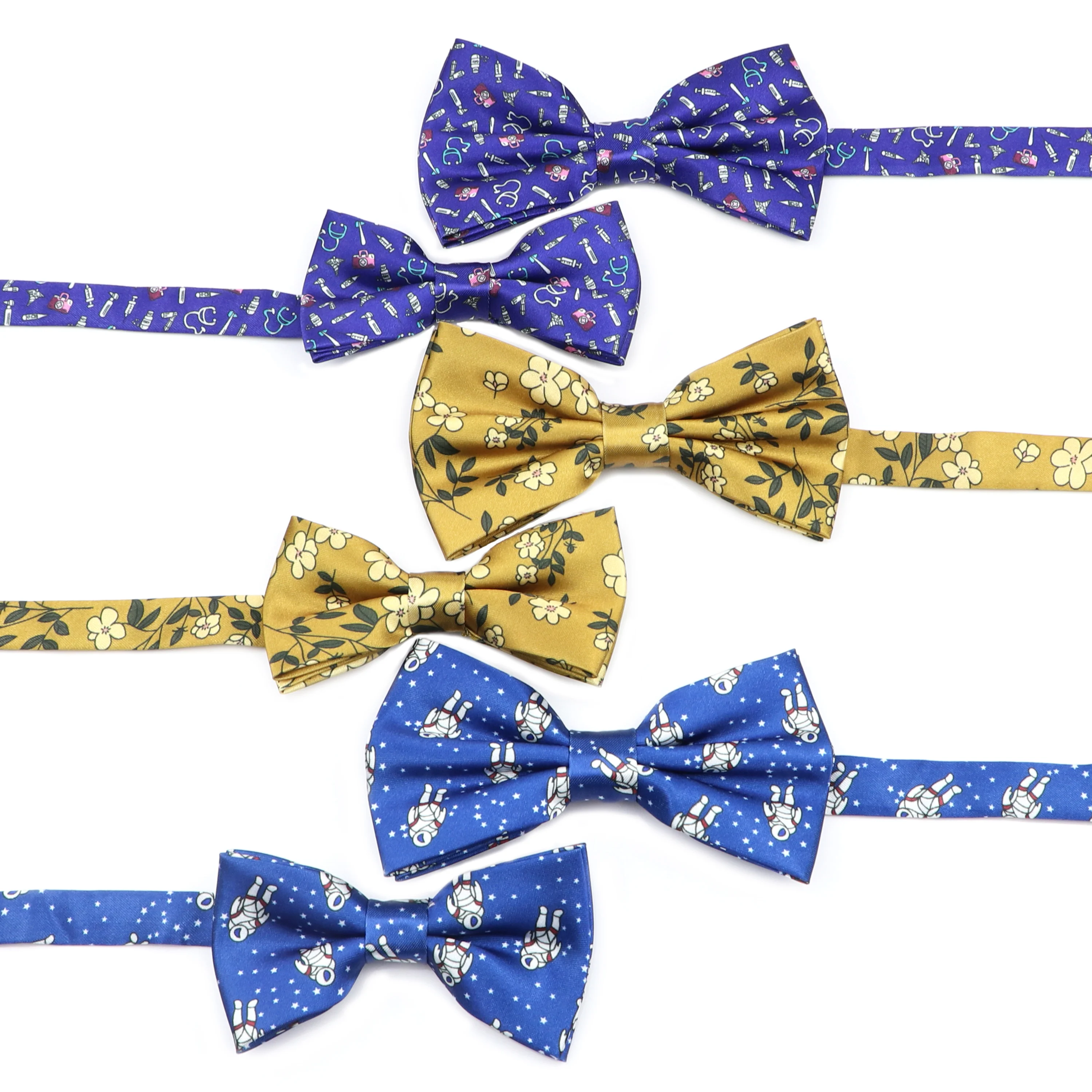 Fashion Butterfly Party Wedding Bow Tie for Boys Girls Cosmonaut Super Soft Bowknot Wholesale Accessories Bowties Female