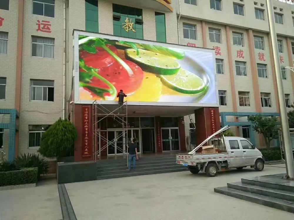 Pantalla LED para exteriores P8, vídeo de pared, publicidad, resistente al agua