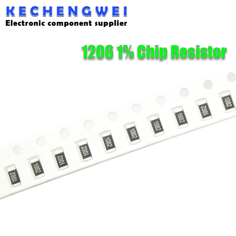 100szt 1% 1206 SMD rezystor 0R ~ 10M 1/4W 0 0.1 1 10 100 150 220 330 ohm 1K 2.2K 4.7K 10K 100K 1R 10R 100R 150R 220R 330R 1M 10M