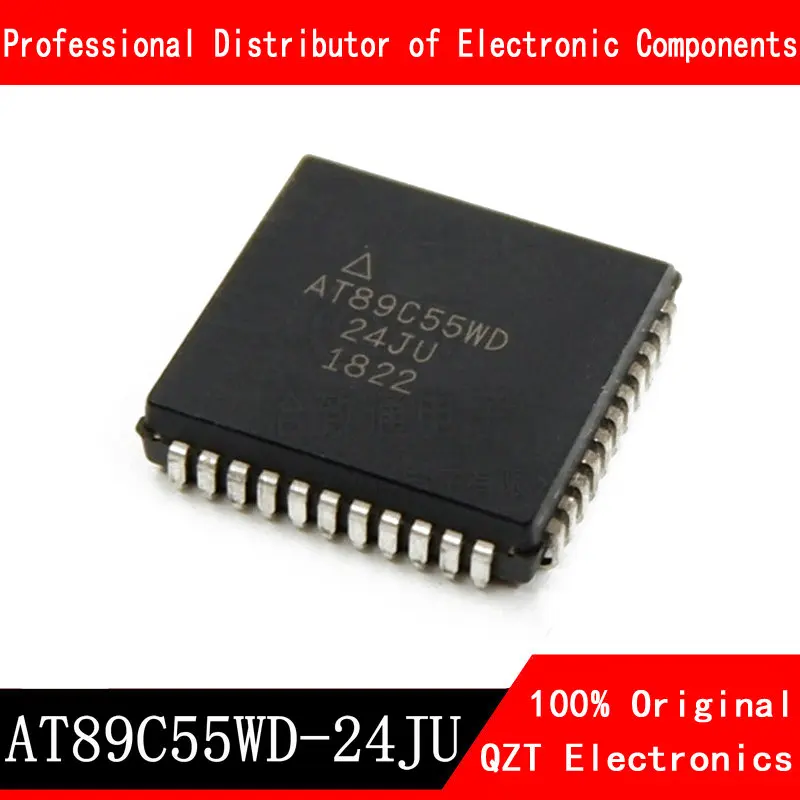 

10pcs/lot AT89C55WD-24JU PLCC-44 AT89C55WD-24JI AT89C55WD new original In Stock