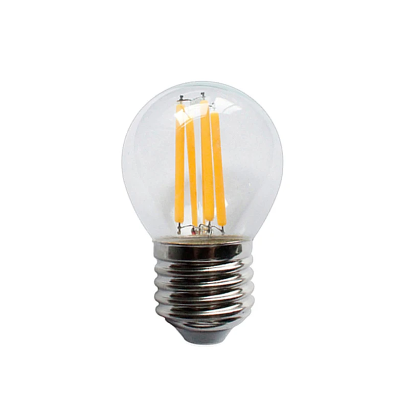 Imagem -02 - Lâmpada de Edison. 10 Lâmpadas Led Transparentes E27 e E14 4w 8w e 12w 220v e G45 Filamento Fosco