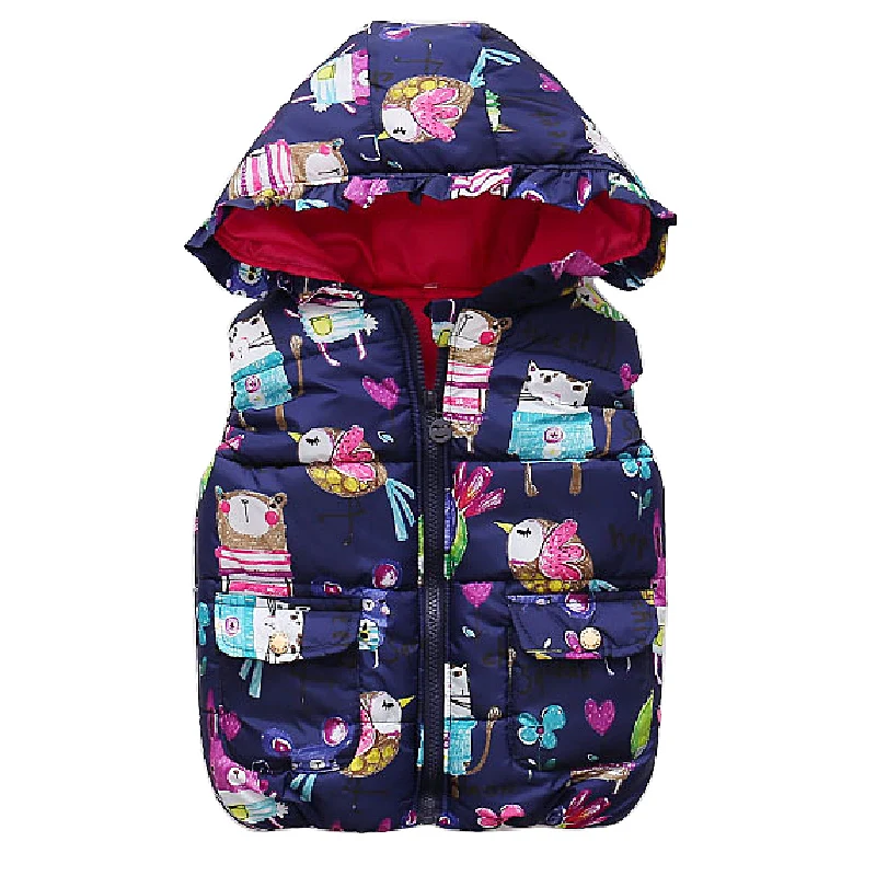 Gilet per bambini per bambina gilet con cappuccio per bambini natale sottile giacca morbida cappotto autunno inverno neonata gilet capispalla