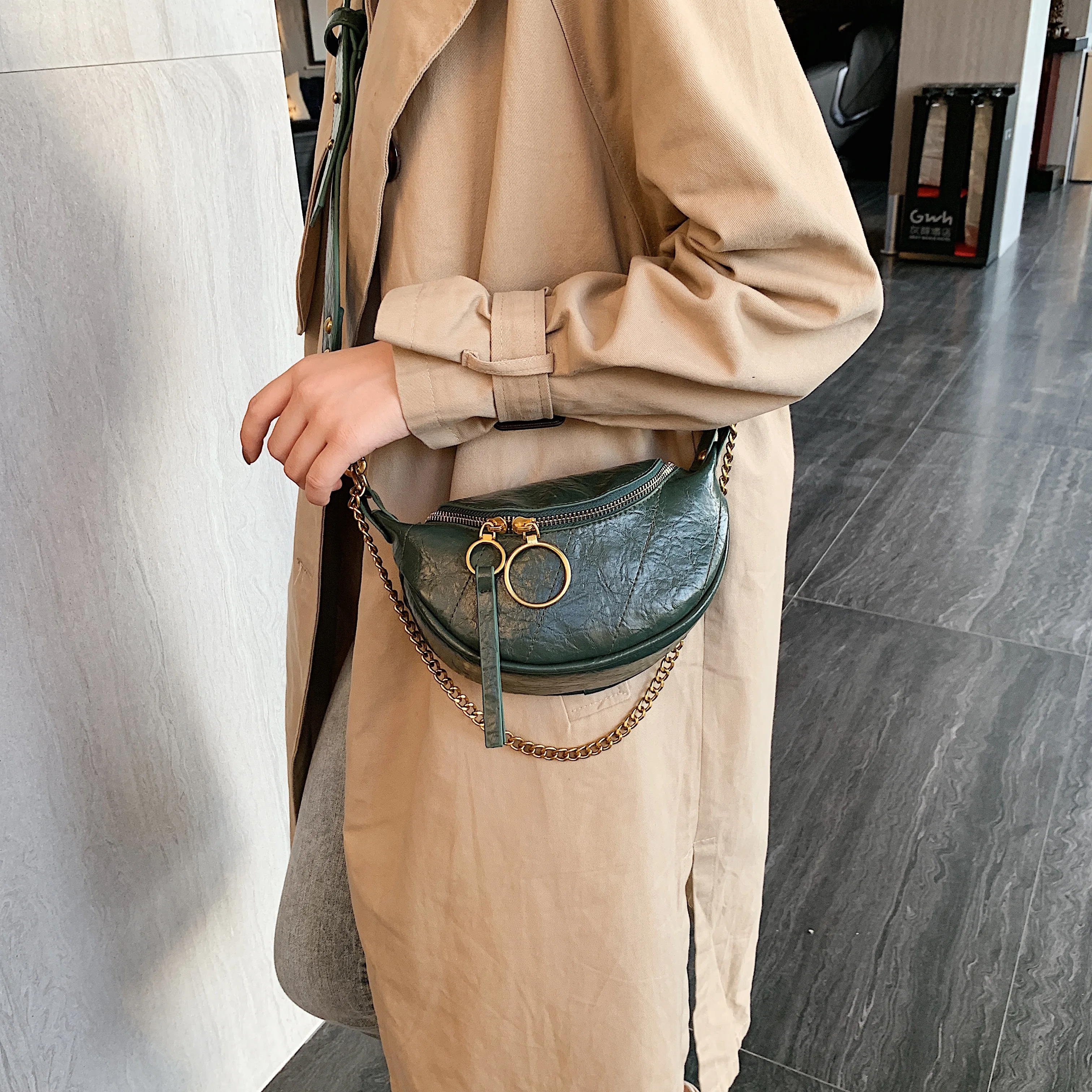 Fashion Quality PU Leather Crossbody Bags For Women Chain Small Shoulder Messenger Bag Lady Travel Handbags and Purses