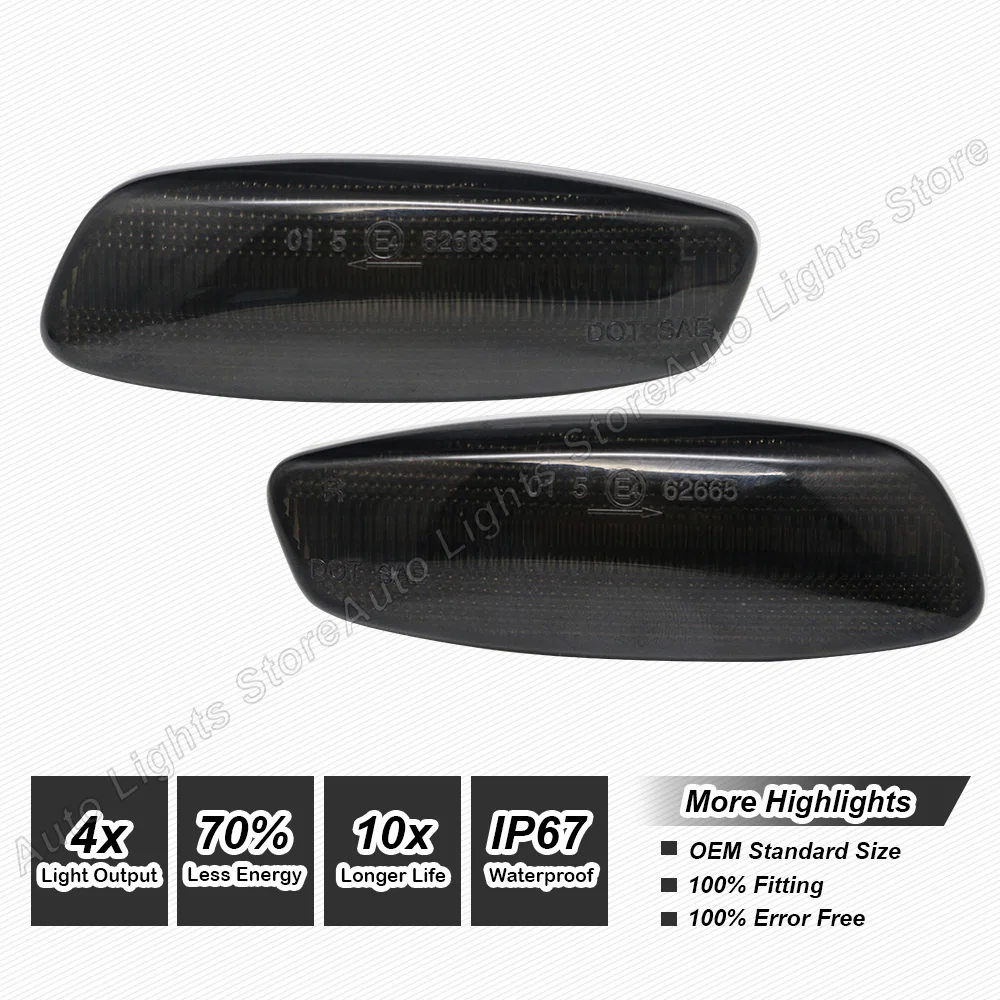 Cho Đồng Hồ C3 C4 C5 Cho Xe Đạp Peugeot 308 3008 5008 207 Hatchback Đèn LED Xe Hơi Ô Tô Đèn 2 LED Gương Blinker chuyển Tín Hiệu Năng Động Đèn