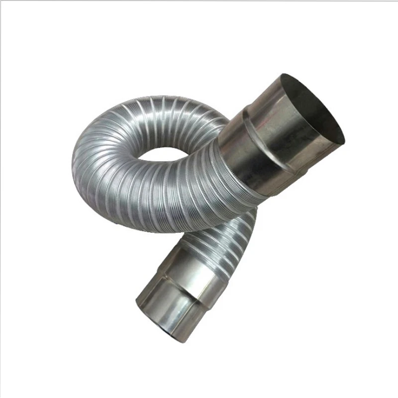 Fireproof gas water heater chimney stainless steel 60-150mm aluminum strong universal exhaust intake pipe extension tube