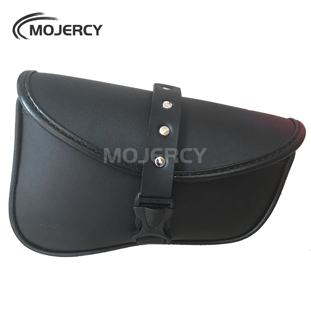 Universal Motorcycle Saddle Bags Waterproof PU Leather Side Bag for For Harley Custom Cruiser Chopper