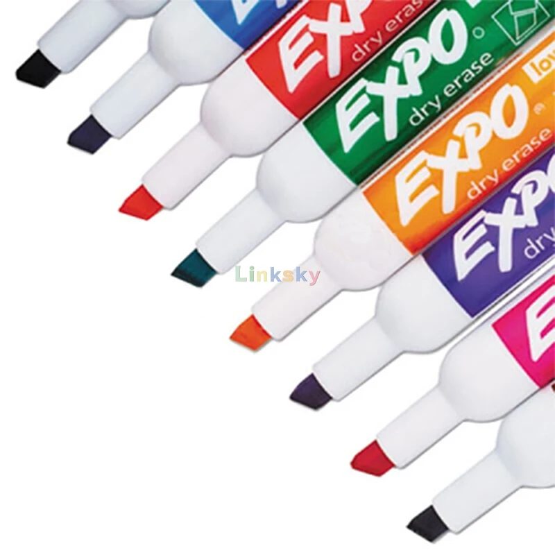 sharpie EXPO Low Odor Dry Erase Markers, Chisel Tip, Assorted Colors,Bright, vivid, non-toxic ink is quick-drying, smear-proof