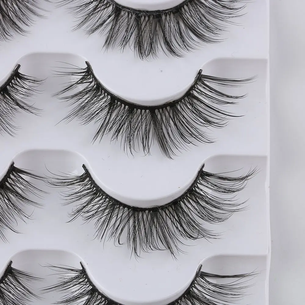 Extension de cils 3D en faux vison pour femmes, multi-styles, moelleux, multi-styles, contaminants, Py, évasé, croisé, mode