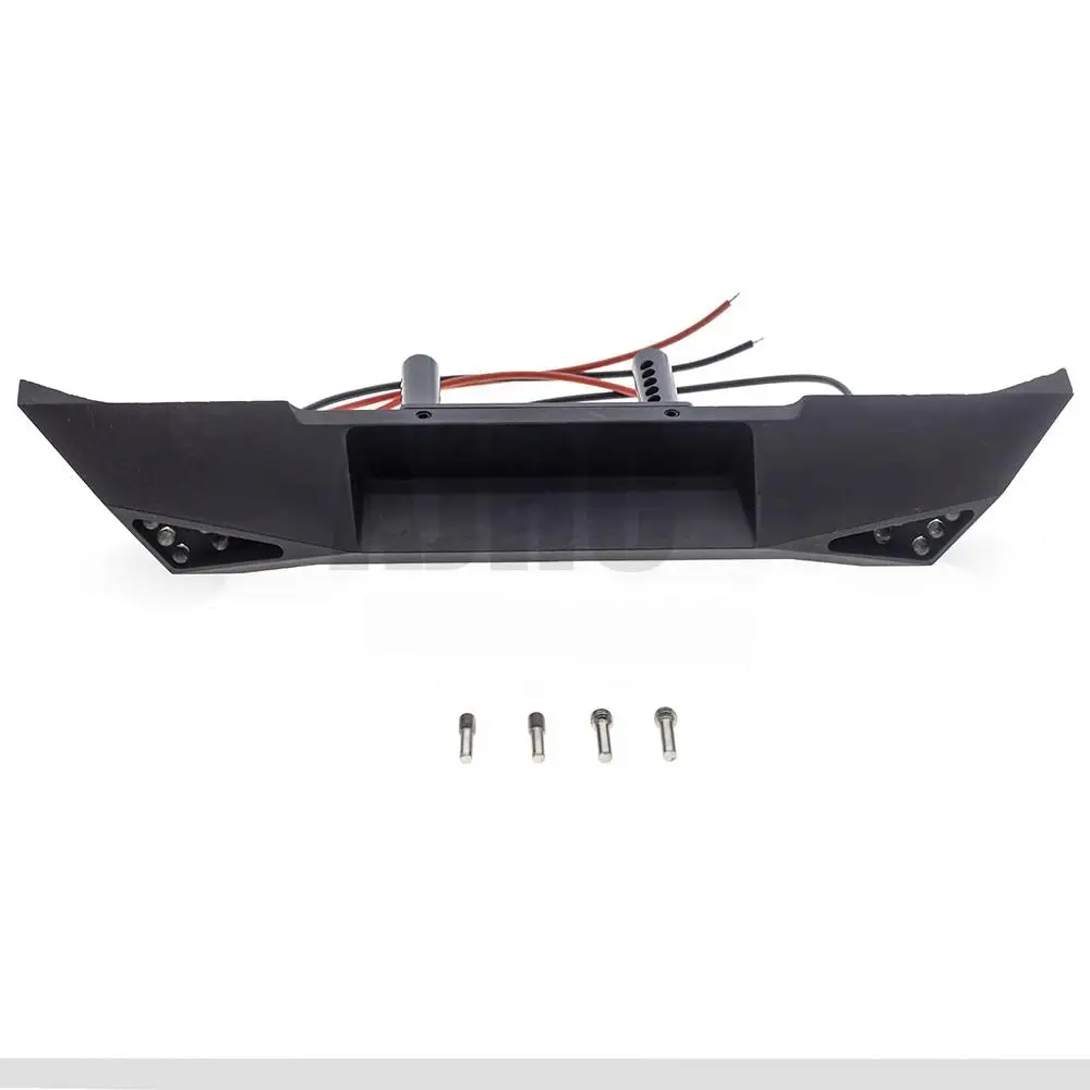 for 1/10 RC Crawler TRX4 Axial SCX10 & SCX10 II 90046 D90 Upgrade Parts RC Car Front Rear Bumper with Lights