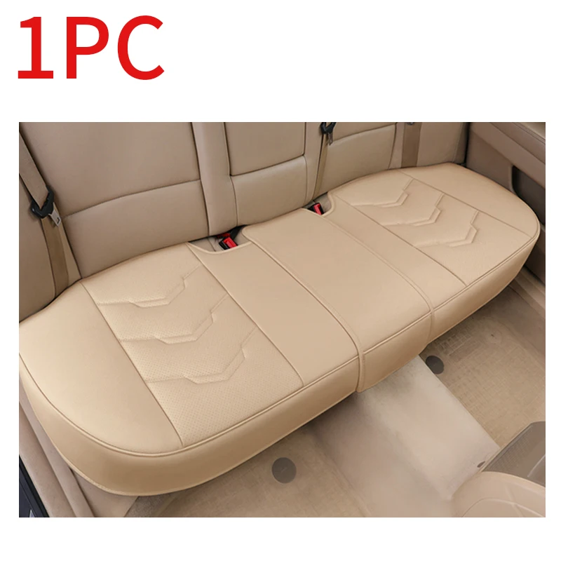 SEAMETAL Luxe autostoelhoes PU lederen zitkussenhoezen Universele auto-interieurstoelen Bescherming Pad Mat Vier seizoenen